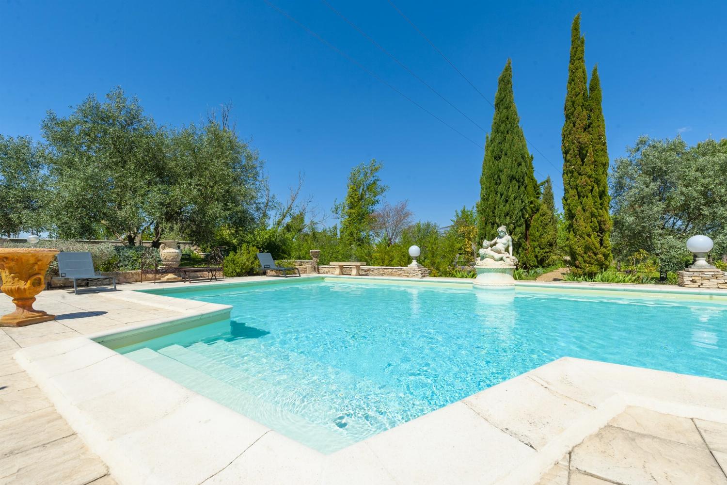 Private heated pool
