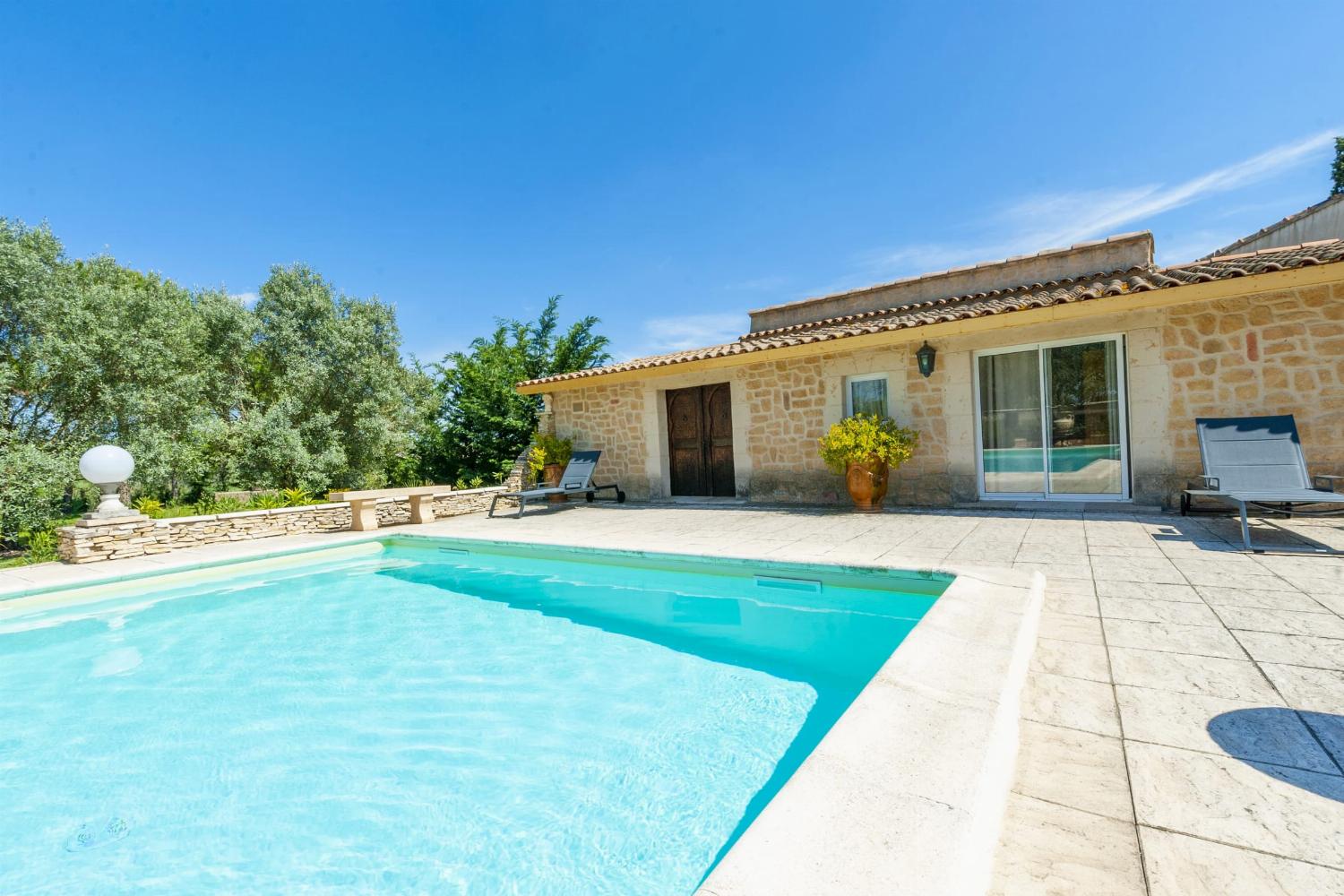 Private heated pool