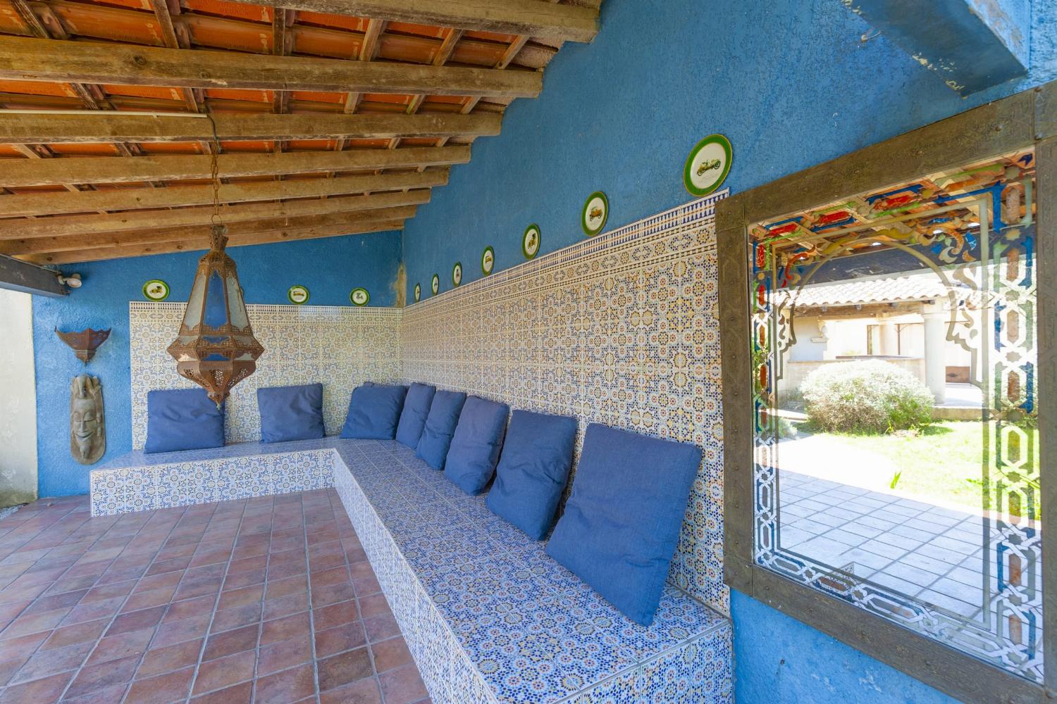 Shaded terrace