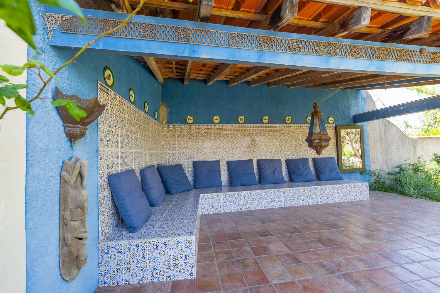Shaded terrace