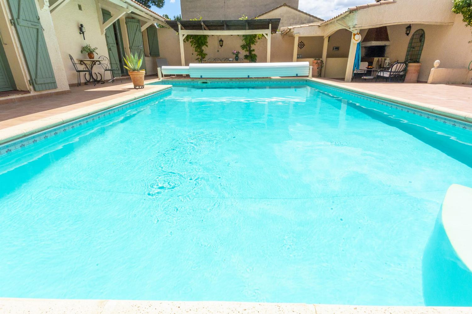 Private heated pool
