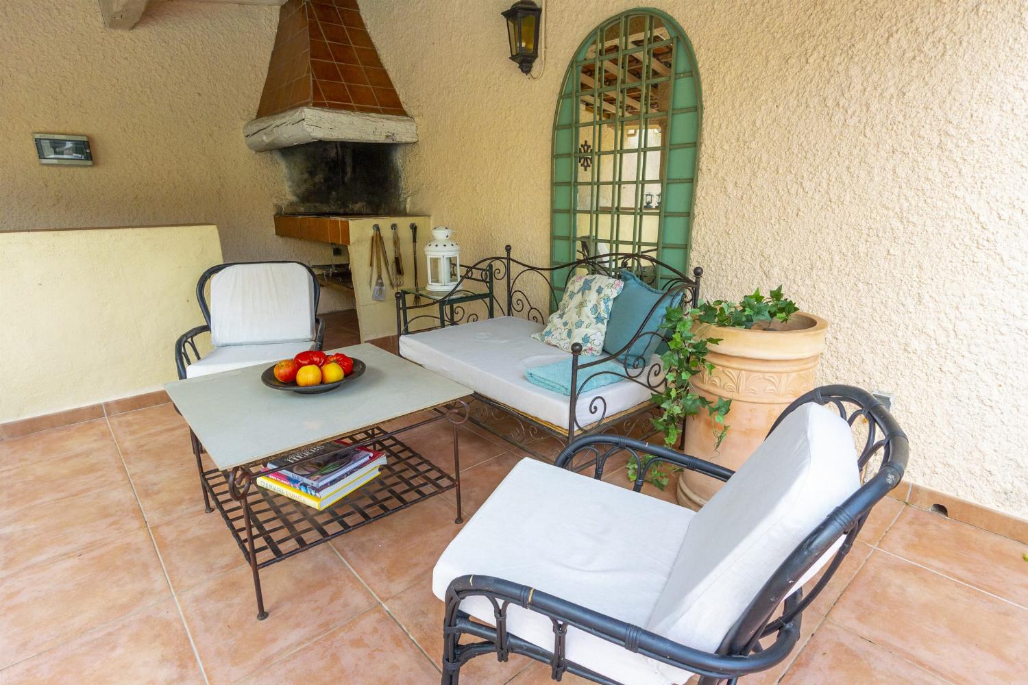 Shaded terrace