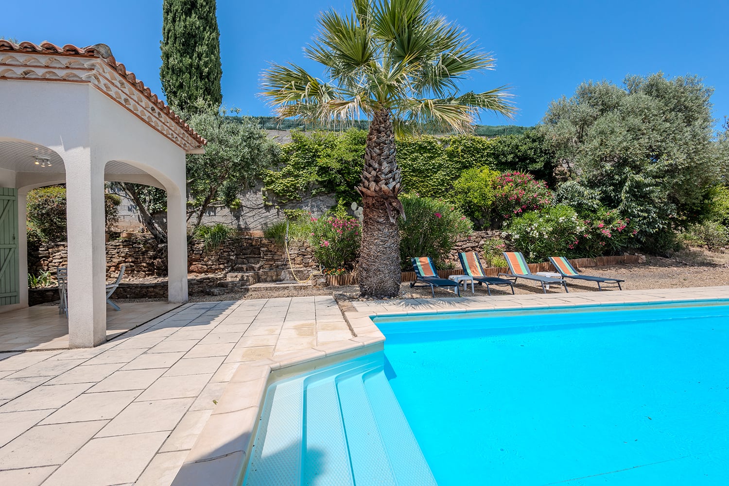 Private pool and holiday villa in South of France