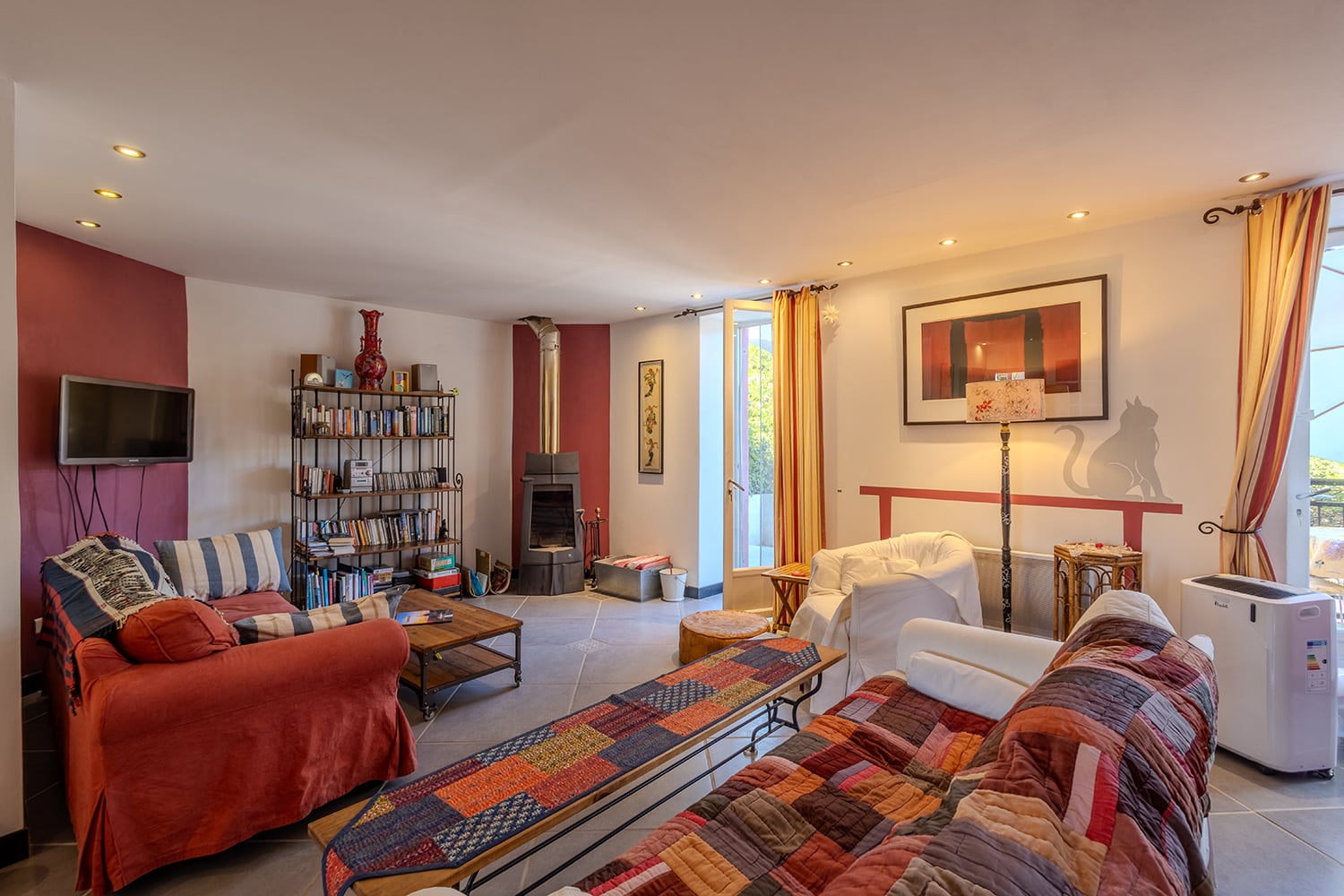 Sitting room | Holiday home in Faugères