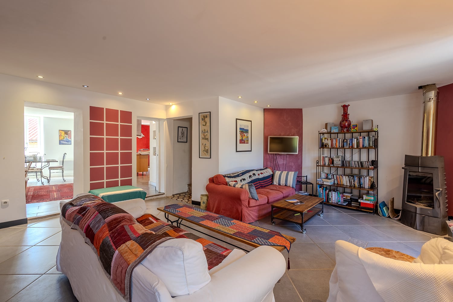 Sitting room | Holiday home in Faugères