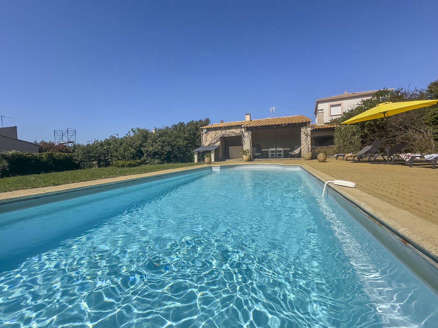 Private heated pool
