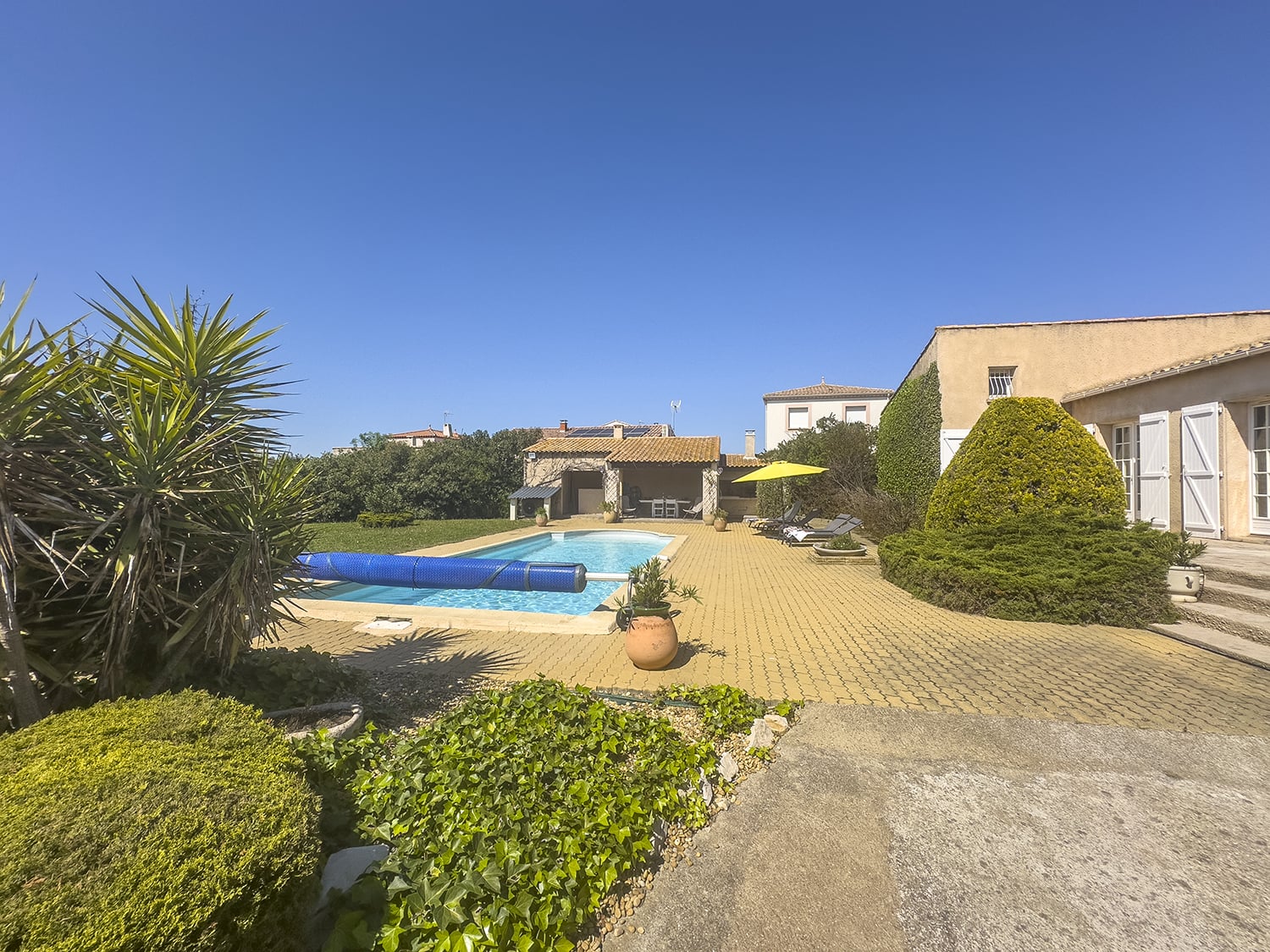 Private heated pool