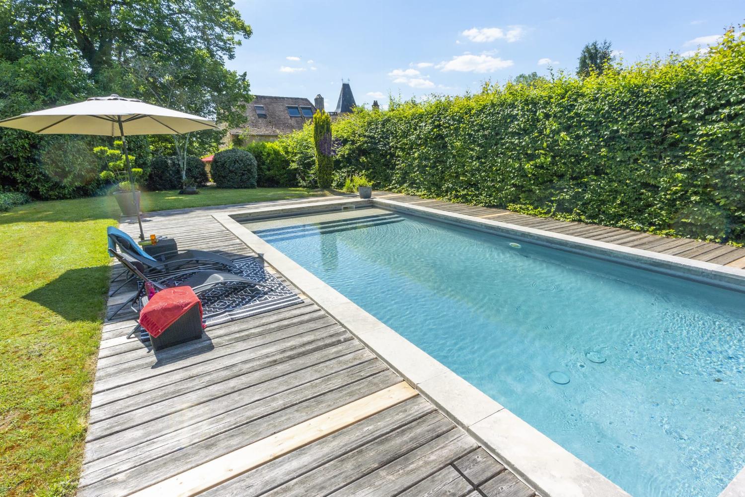 Private heated pool