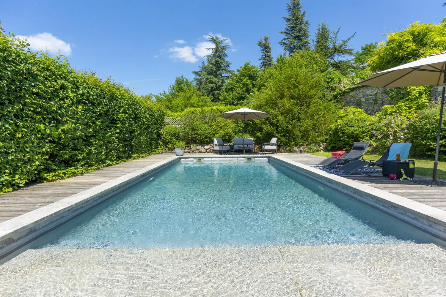 Private heated pool