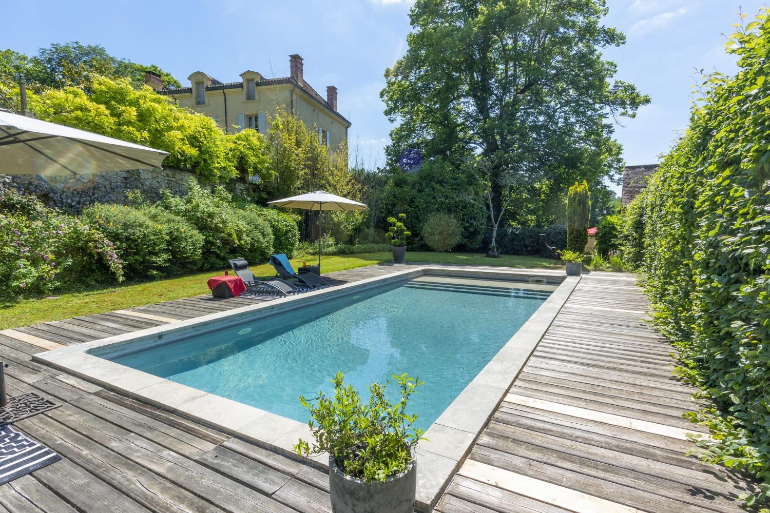 Private heated pool