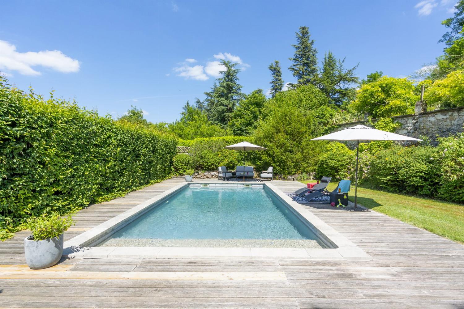 Private heated pool
