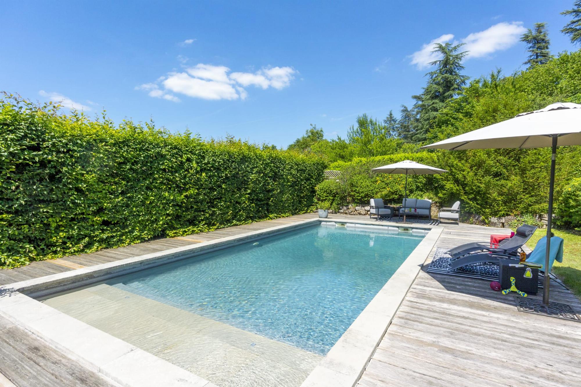 View of Holiday rental villas and châteaux with private pools in France