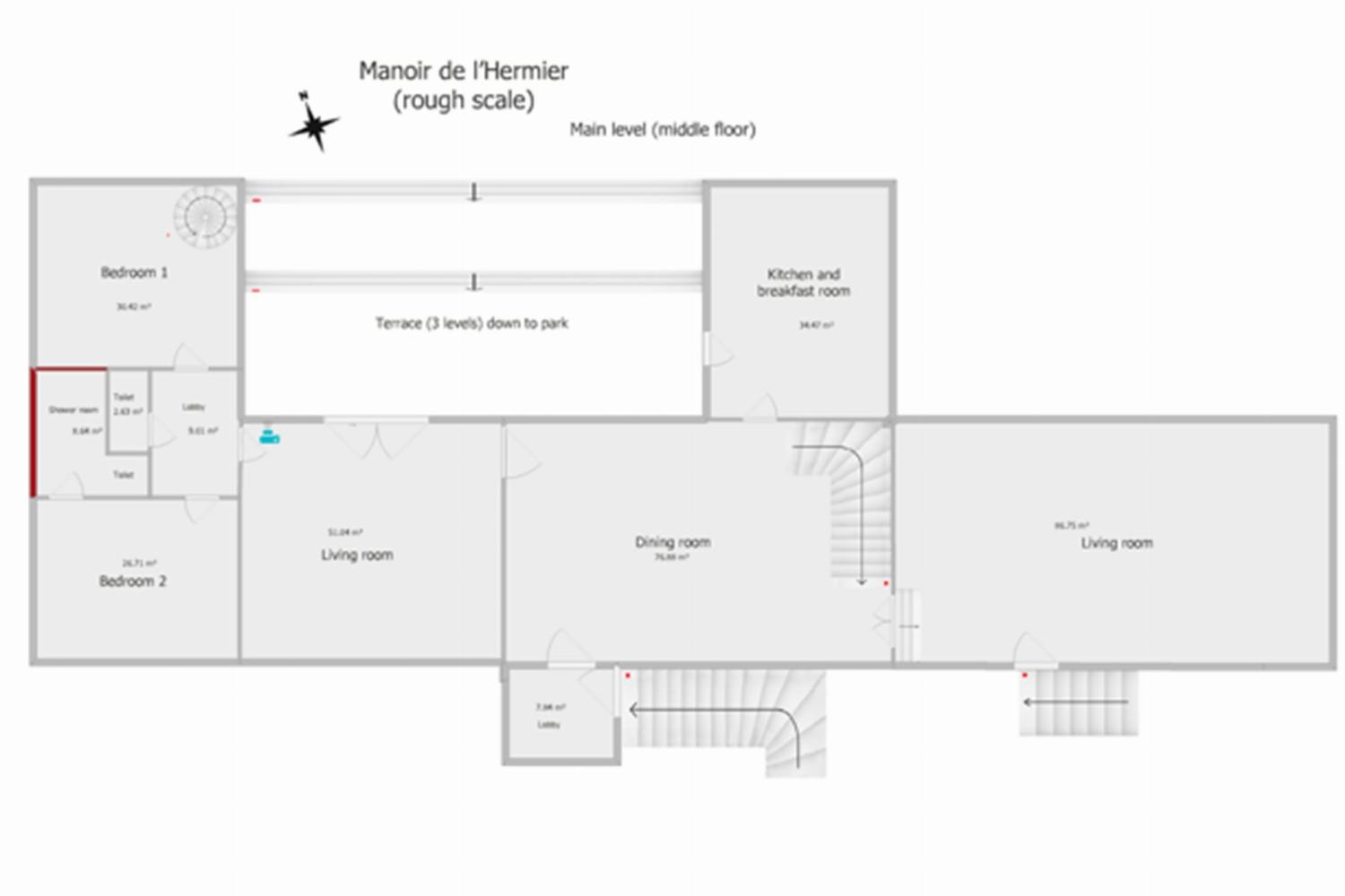 Dordogne holiday home floor plan