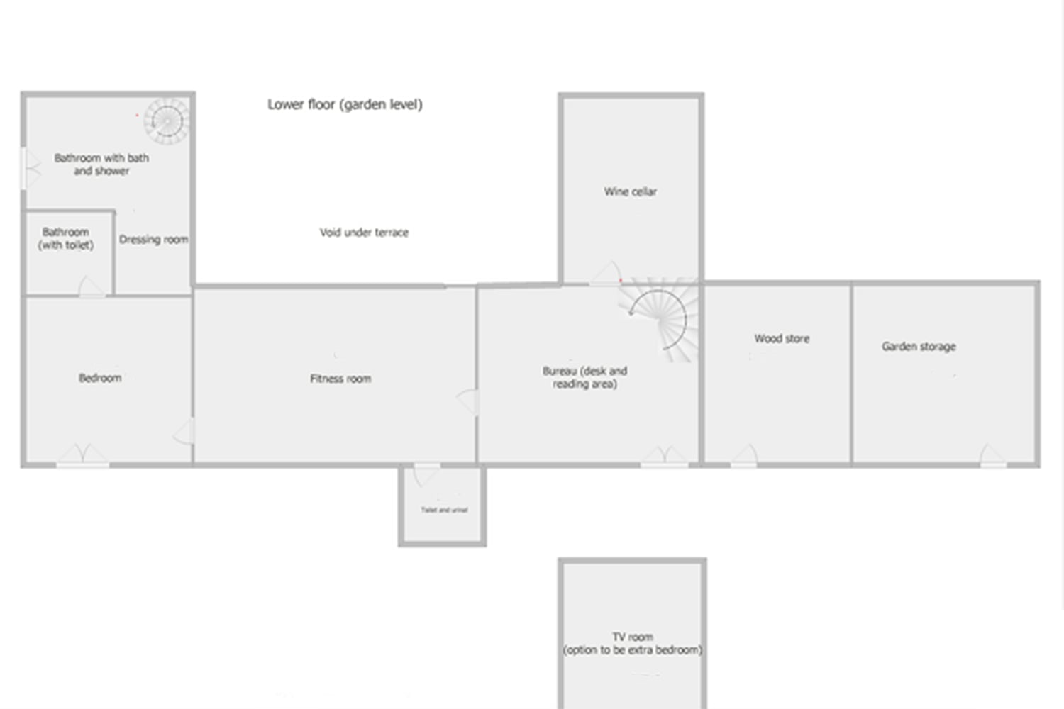 Lower floor plan Lower floor plan