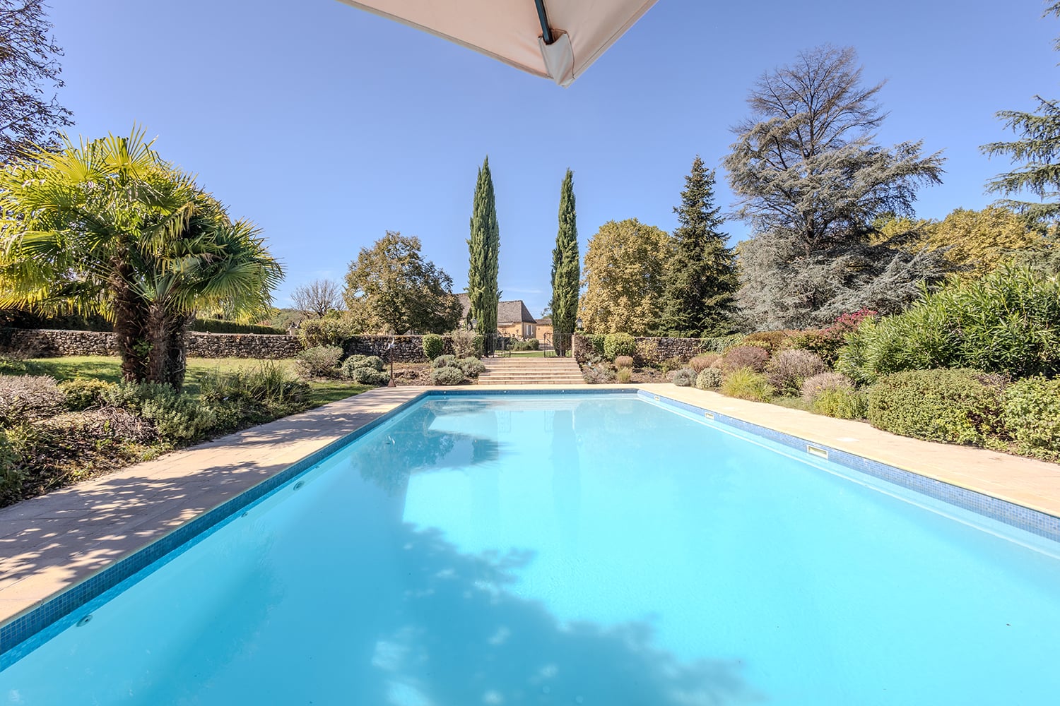 Private heated pool