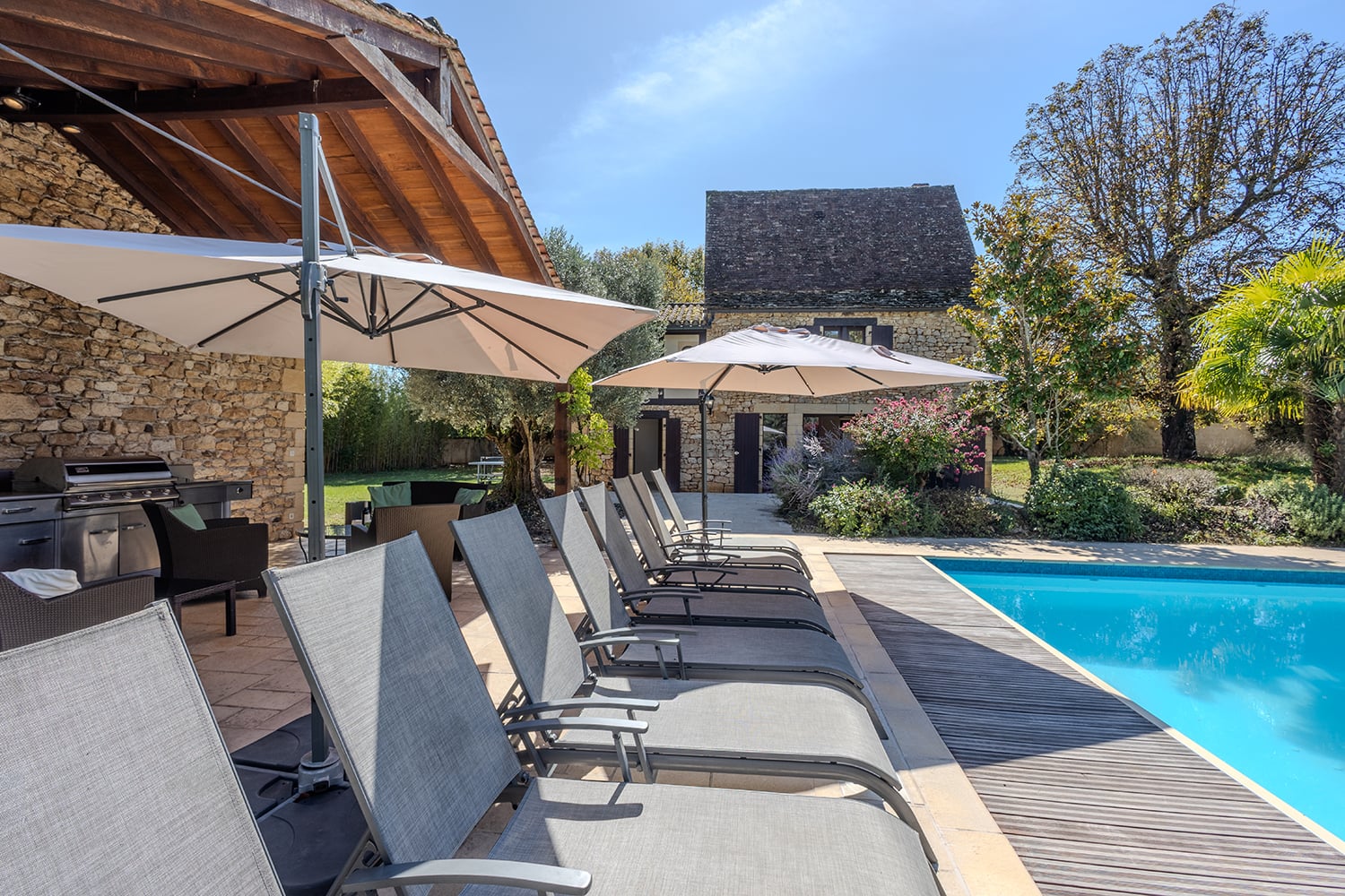 Private heated pool