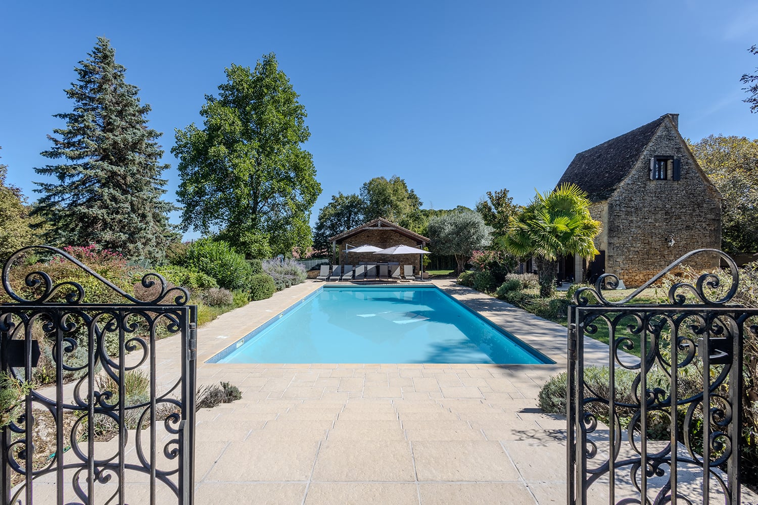 Private heated pool