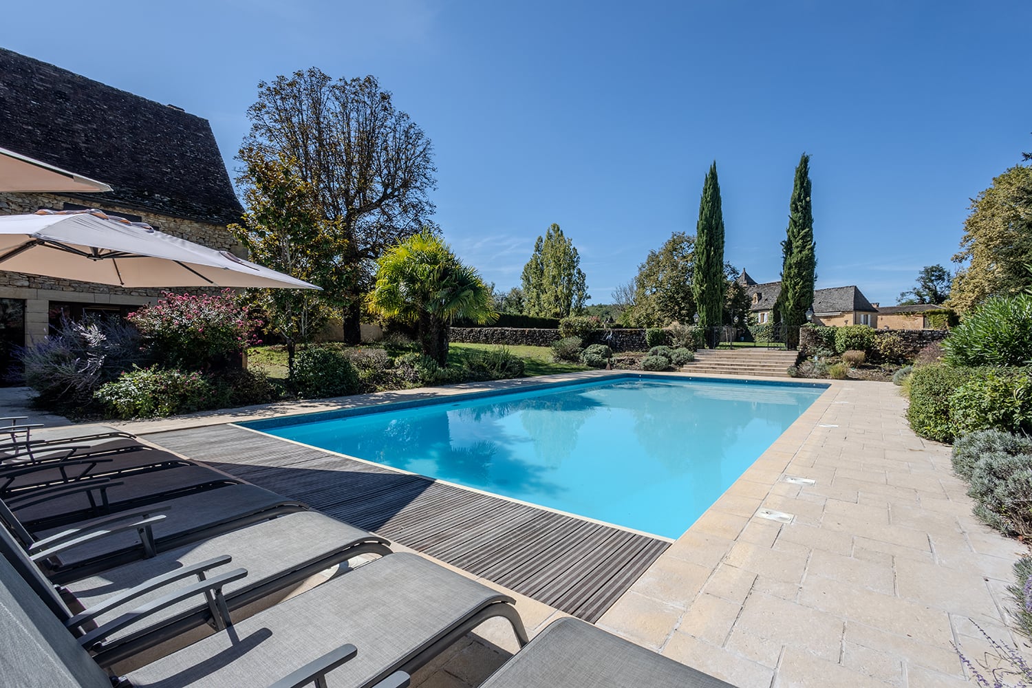Private heated pool