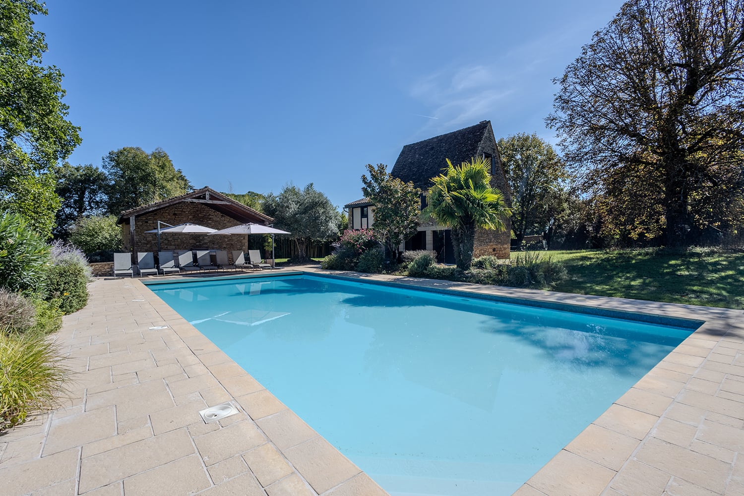 Private heated pool