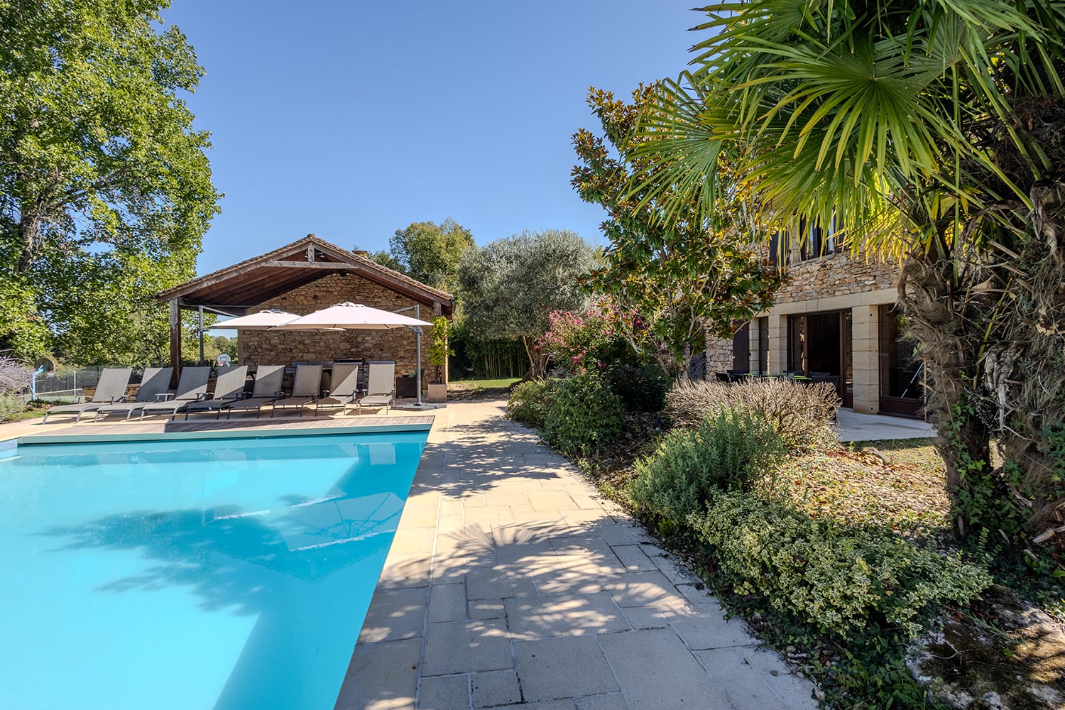 Private heated pool