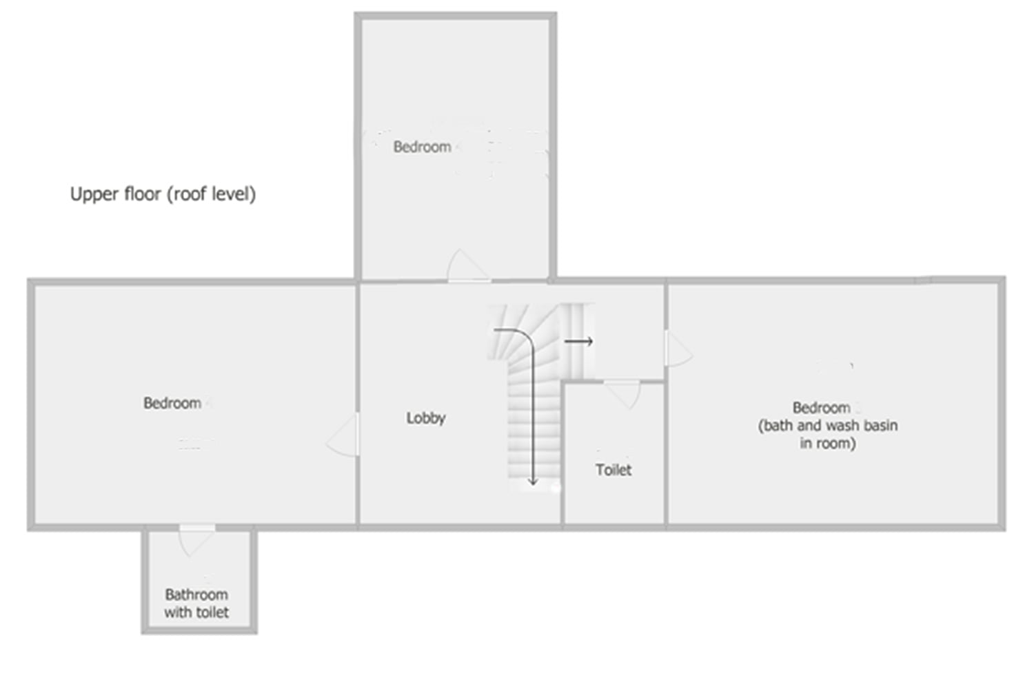 Upper floor plan Upper floor plan