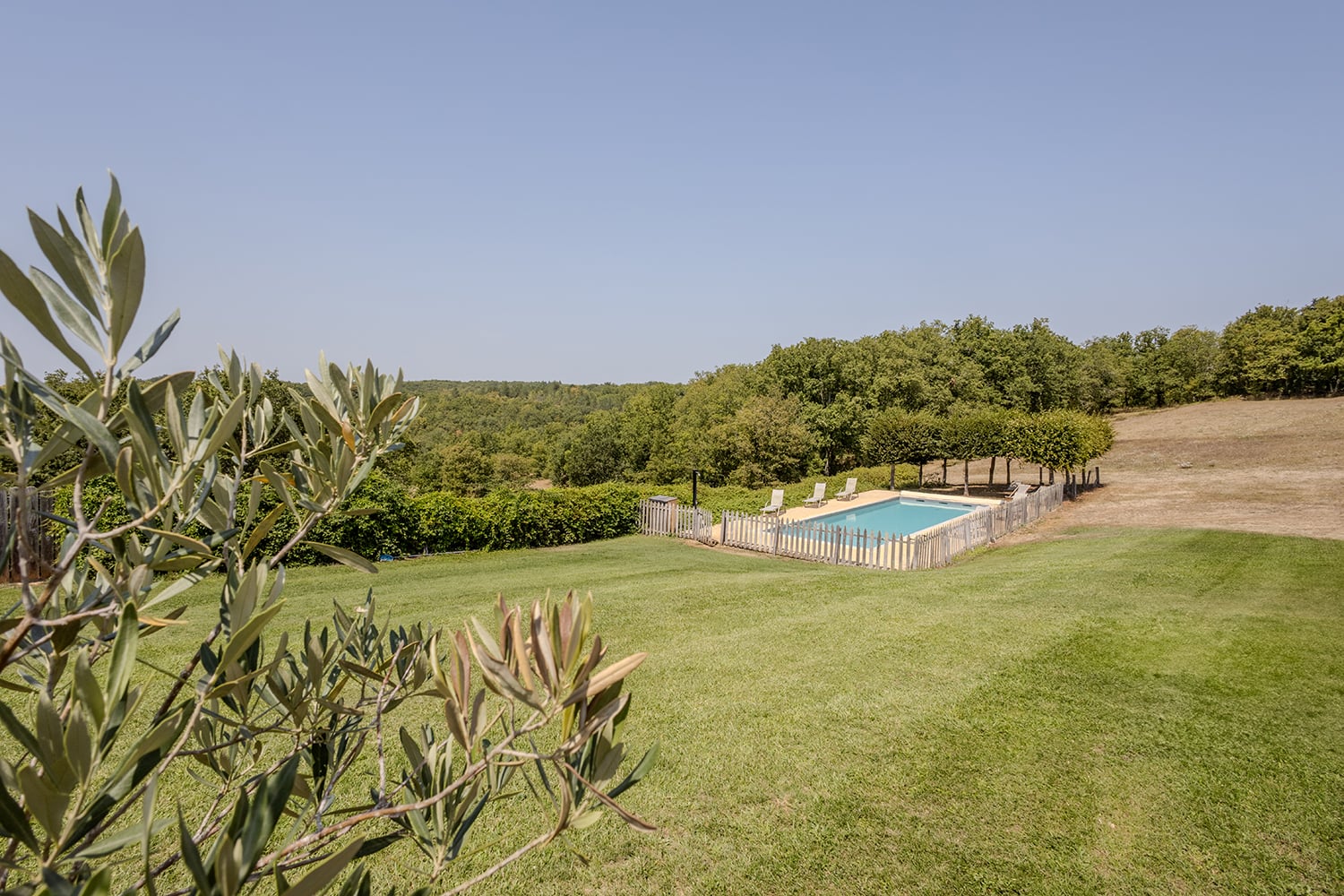 Private heated pool