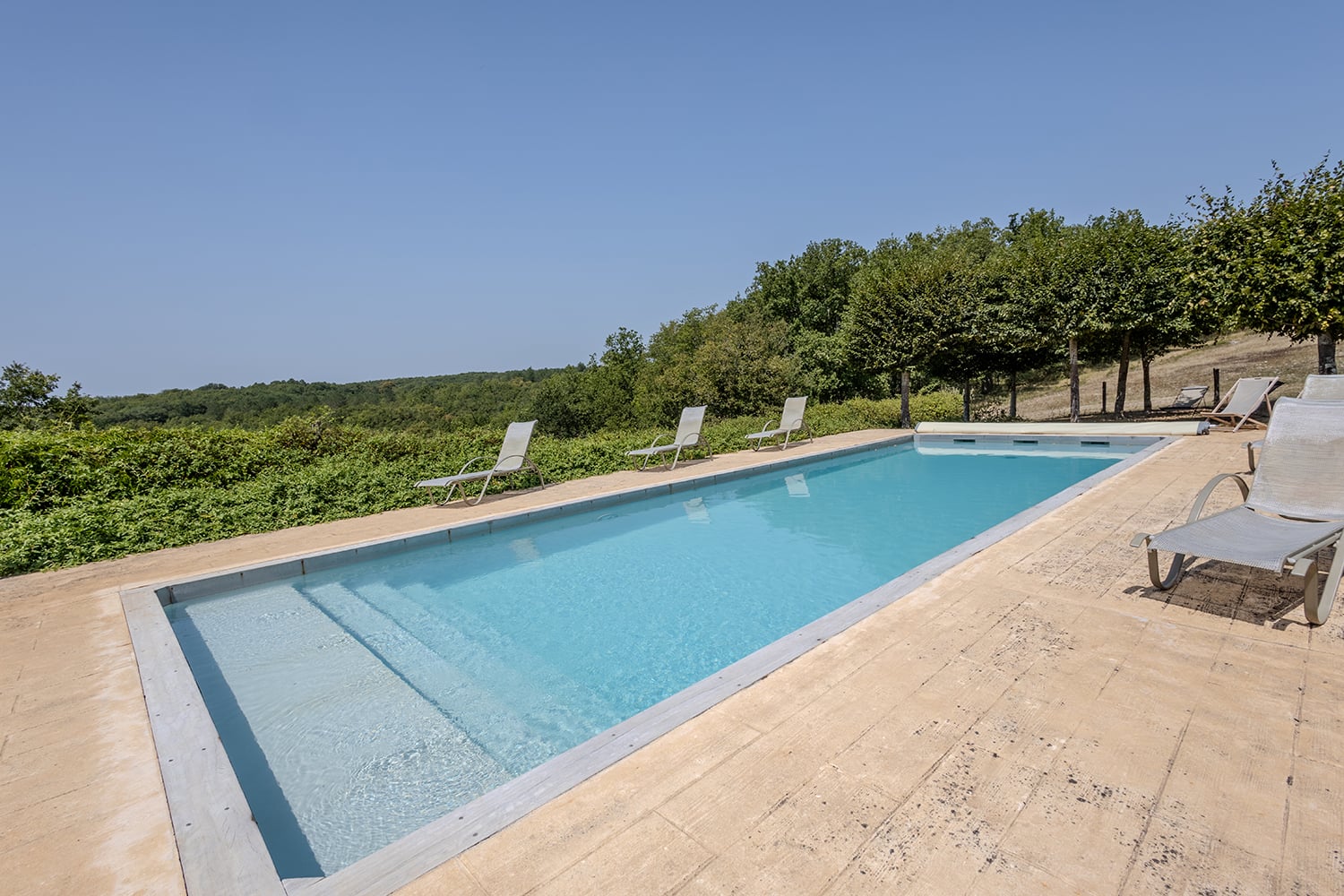 Private heated pool
