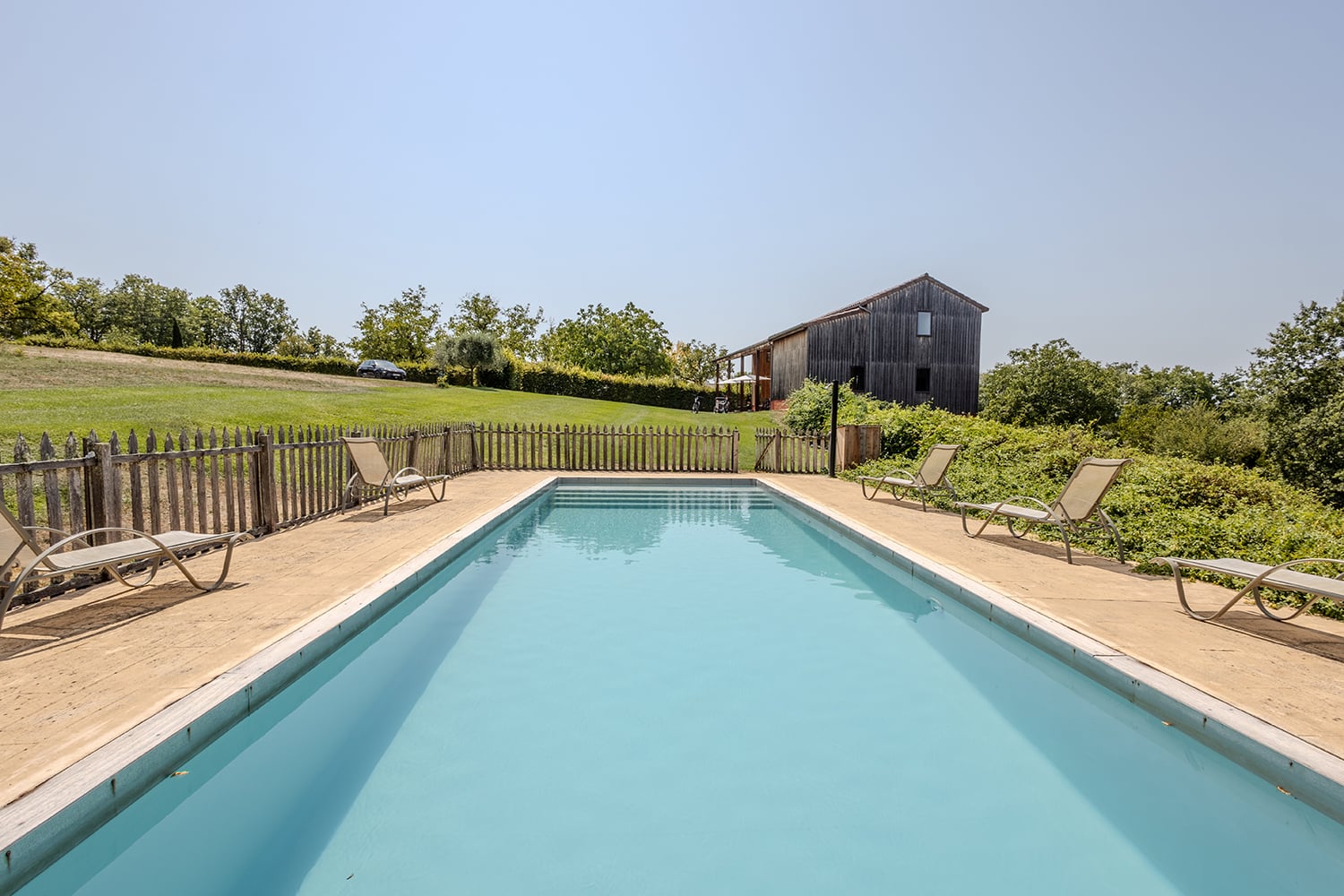 Private heated pool