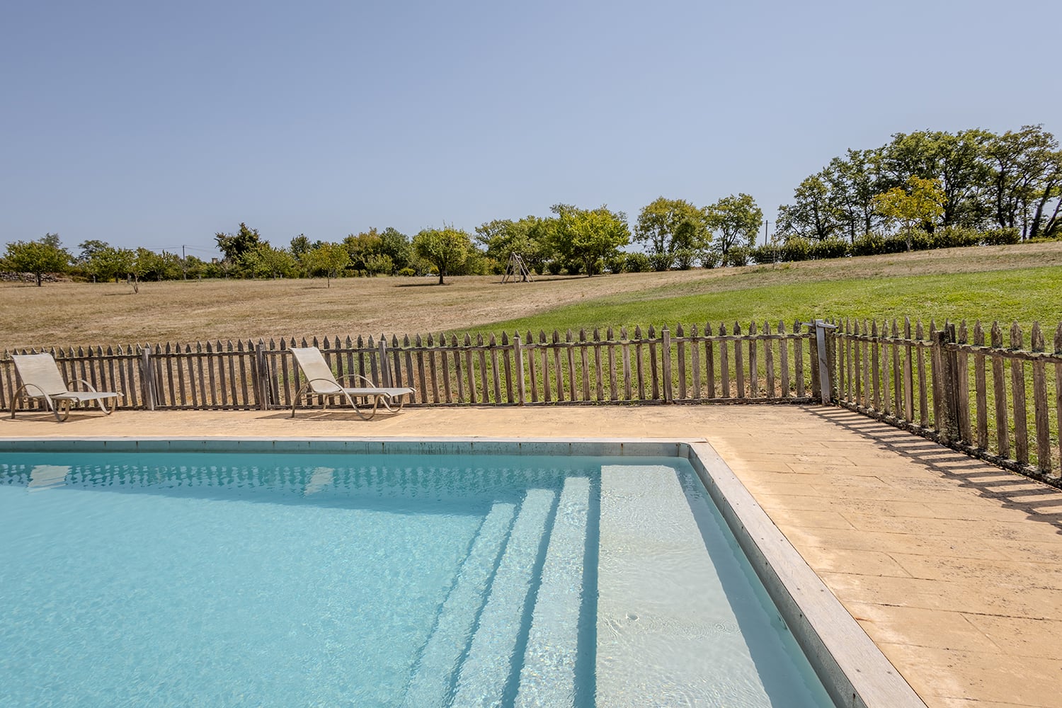 Private heated pool