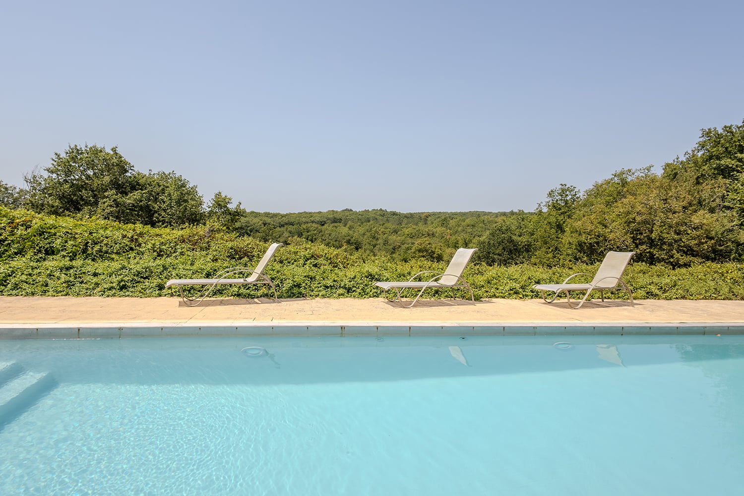 Private heated pool