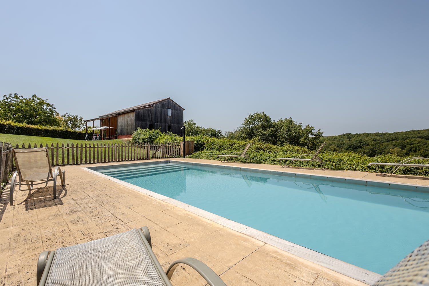 Private heated pool