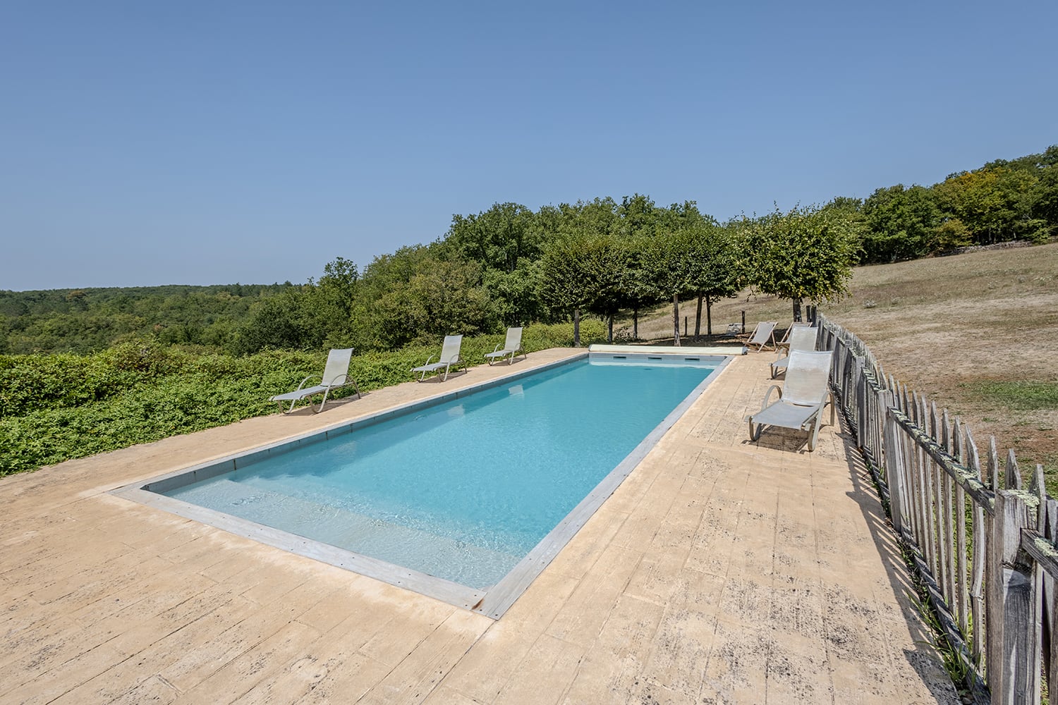 Private heated pool