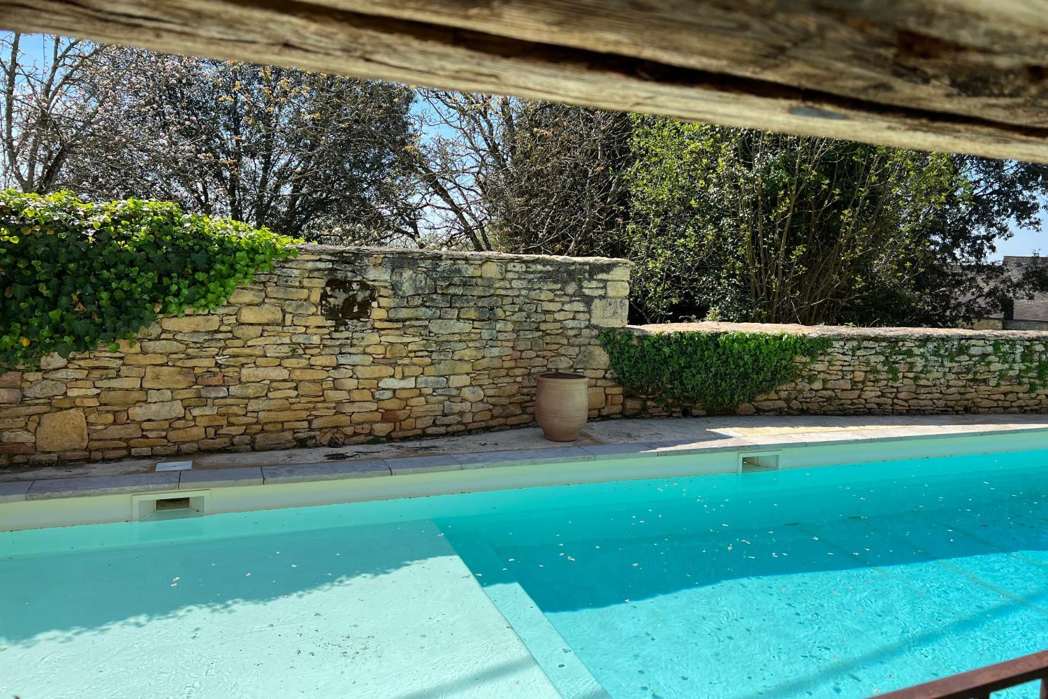 Private heated pool