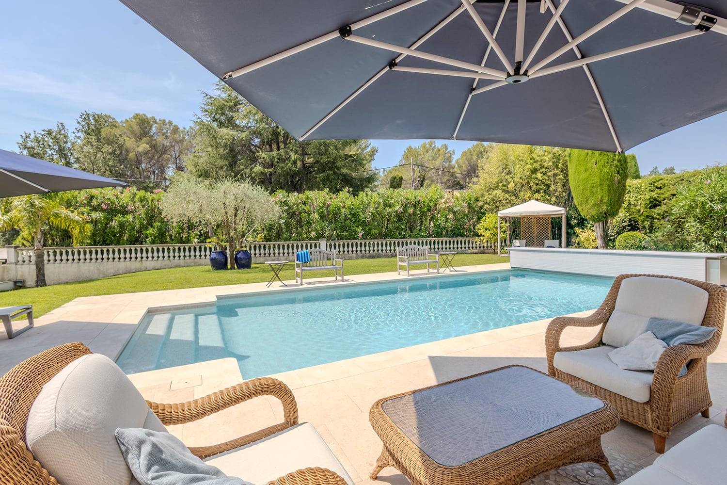 Private heated pool