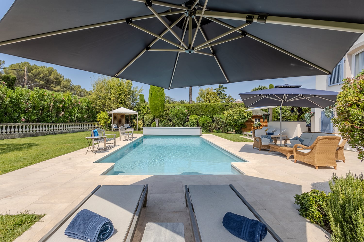 Private heated pool