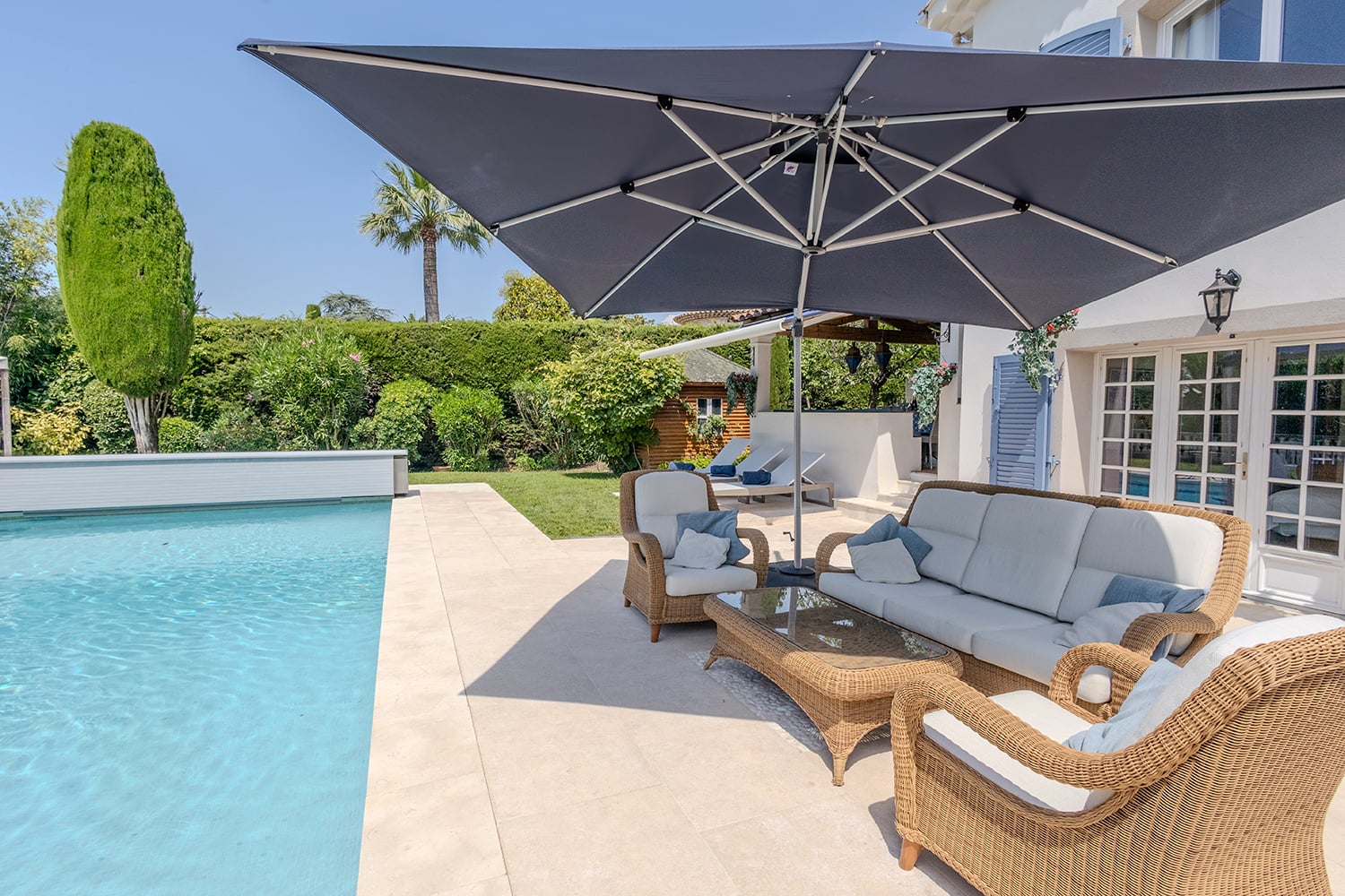 Private heated pool
