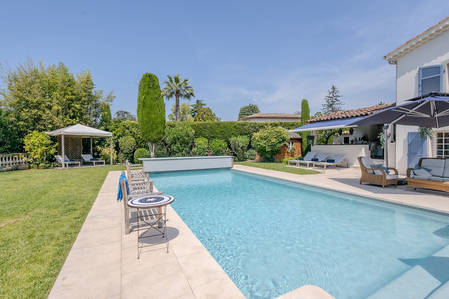 Private heated pool