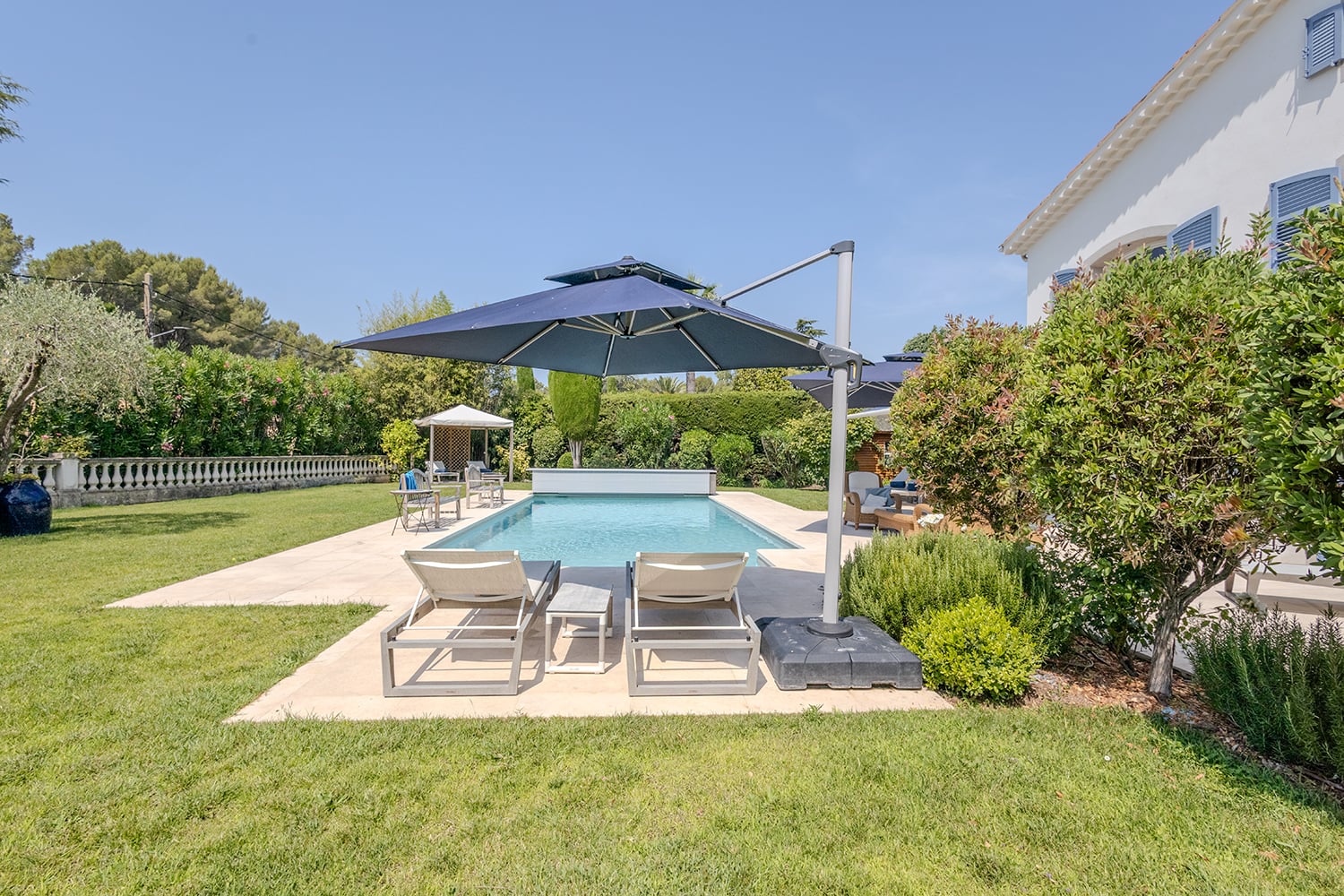 Private heated pool