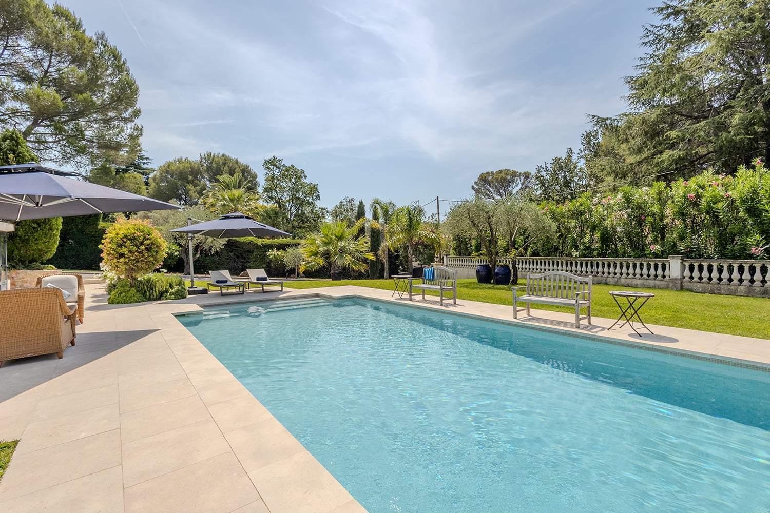 Private heated pool