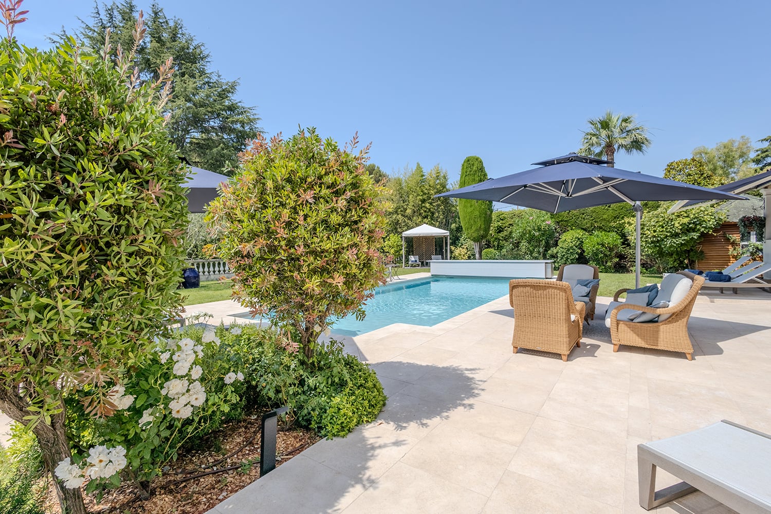 Private heated pool