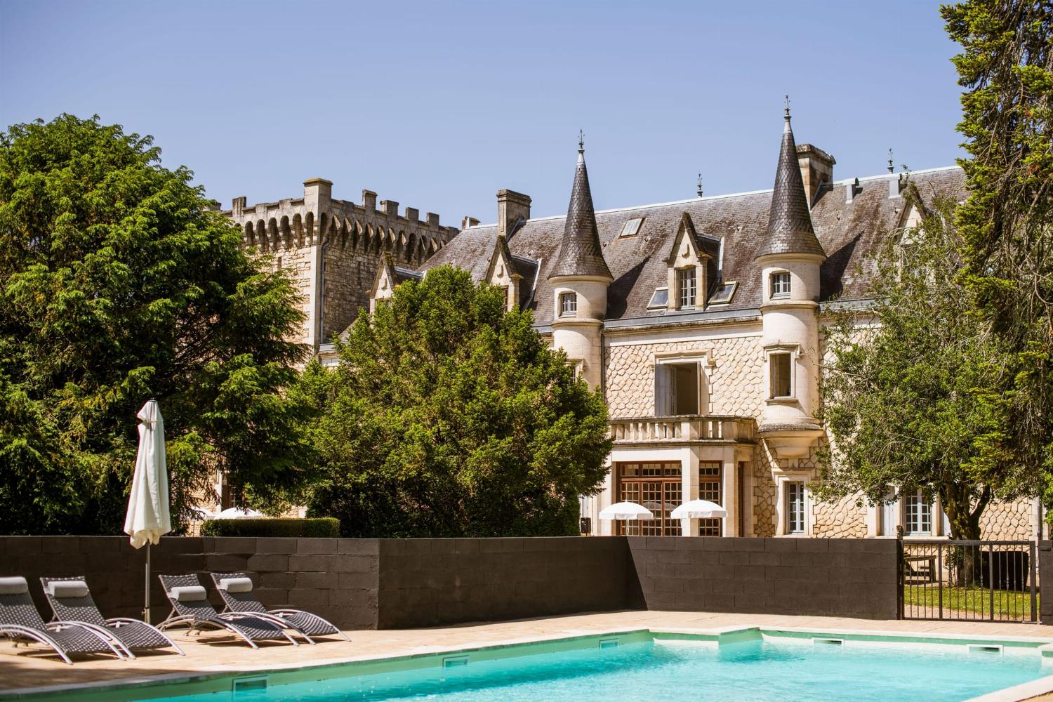 Vacation château in Charente with private heated pool