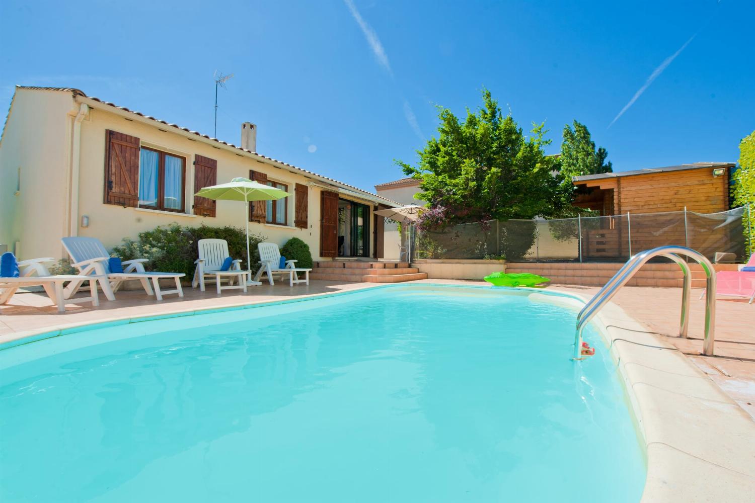 Holiday villa in South of France with private heated pool