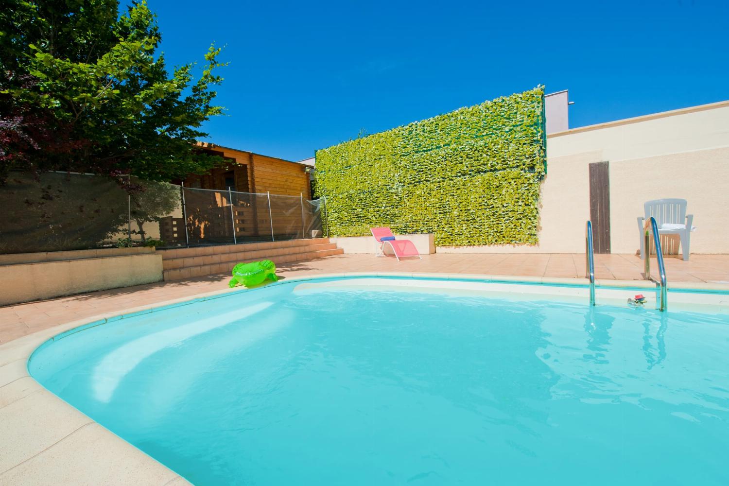 Private heated pool