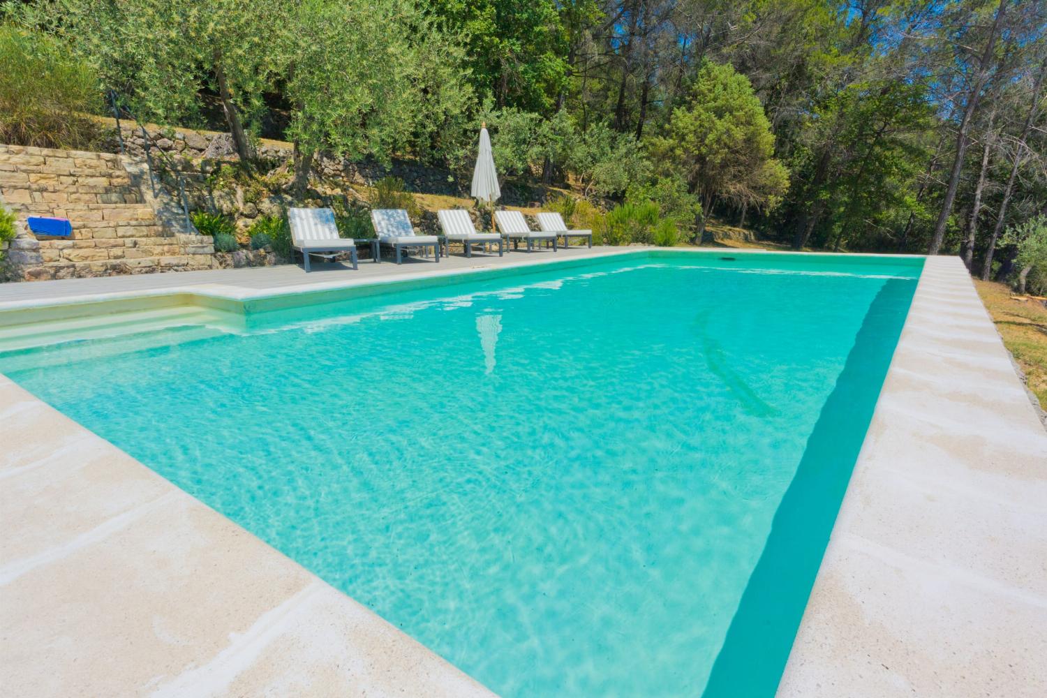 Private heated pool