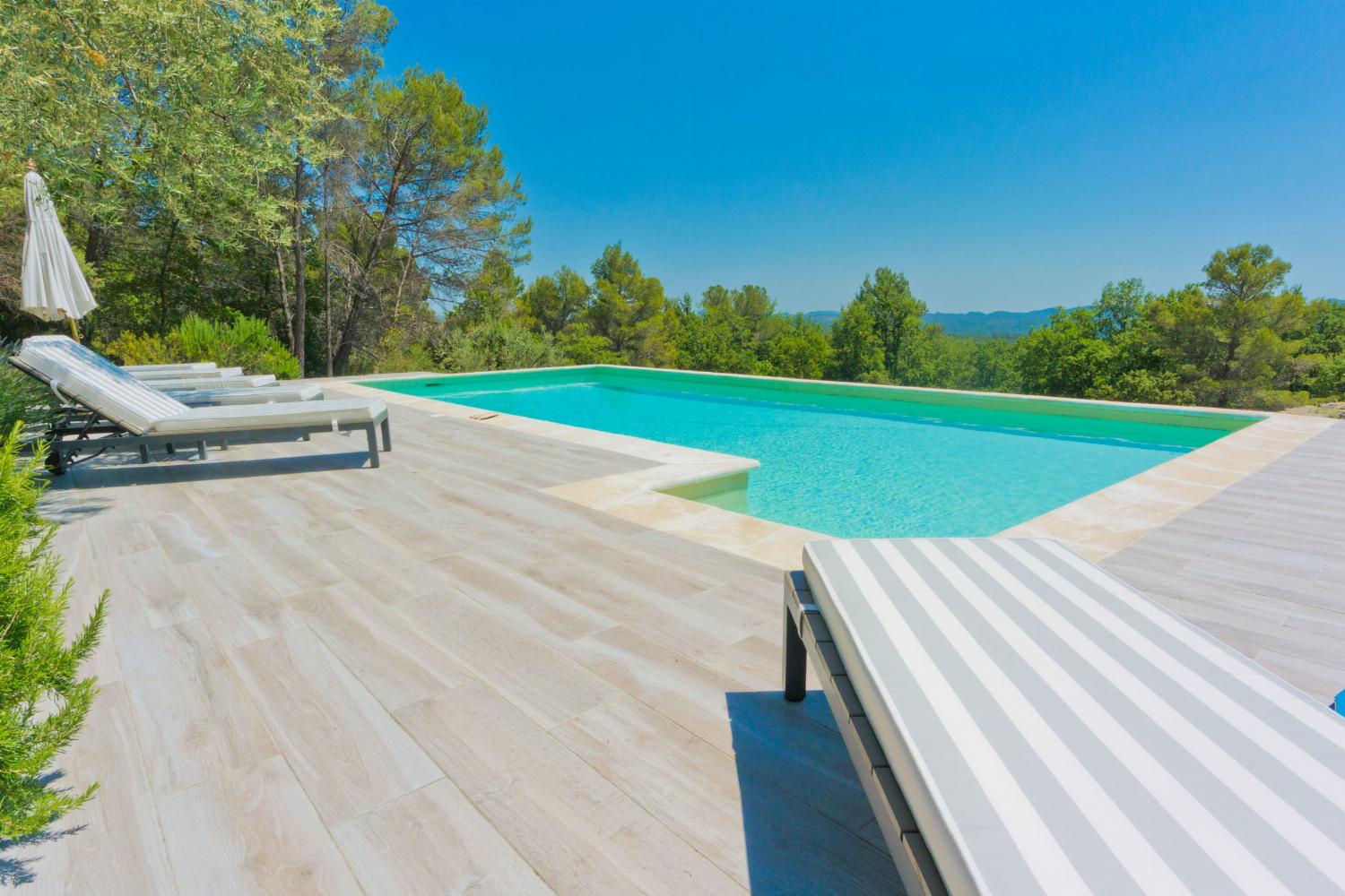 Private heated pool