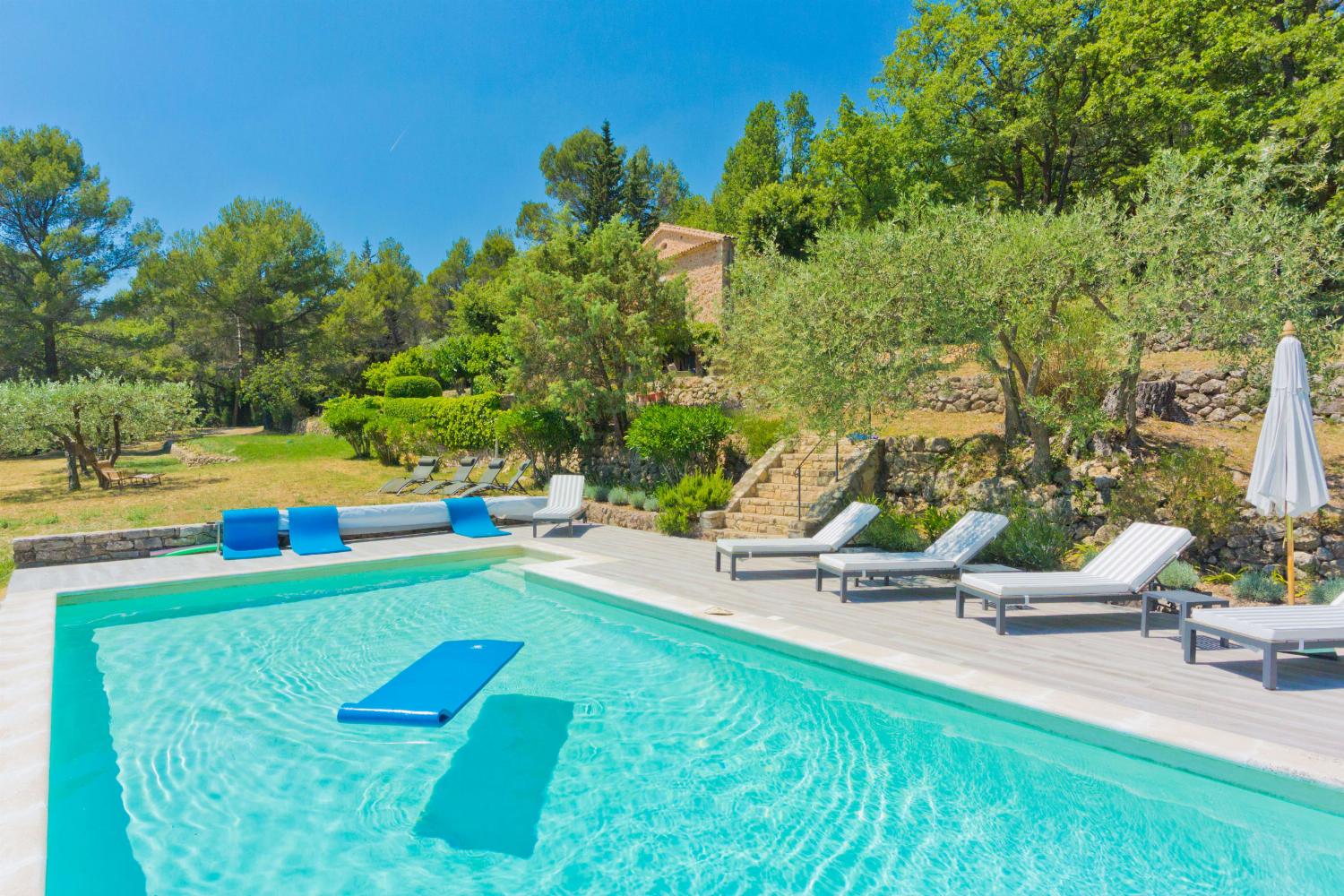Private heated pool