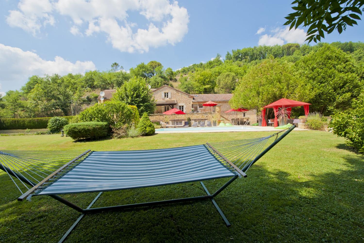 Hammock in garden