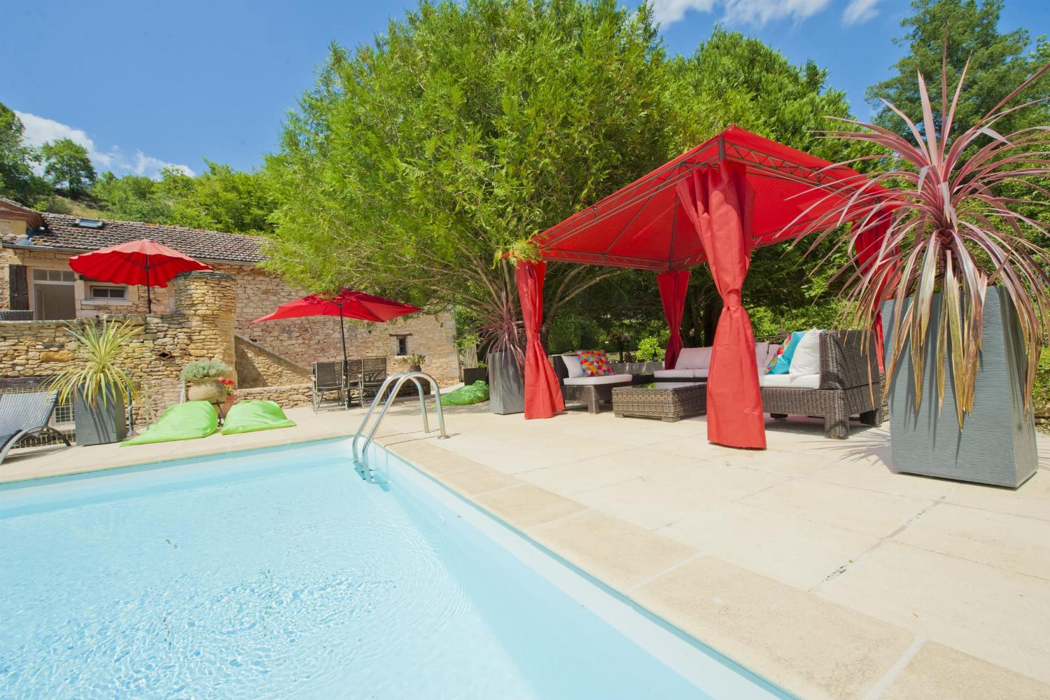 Private heated pool