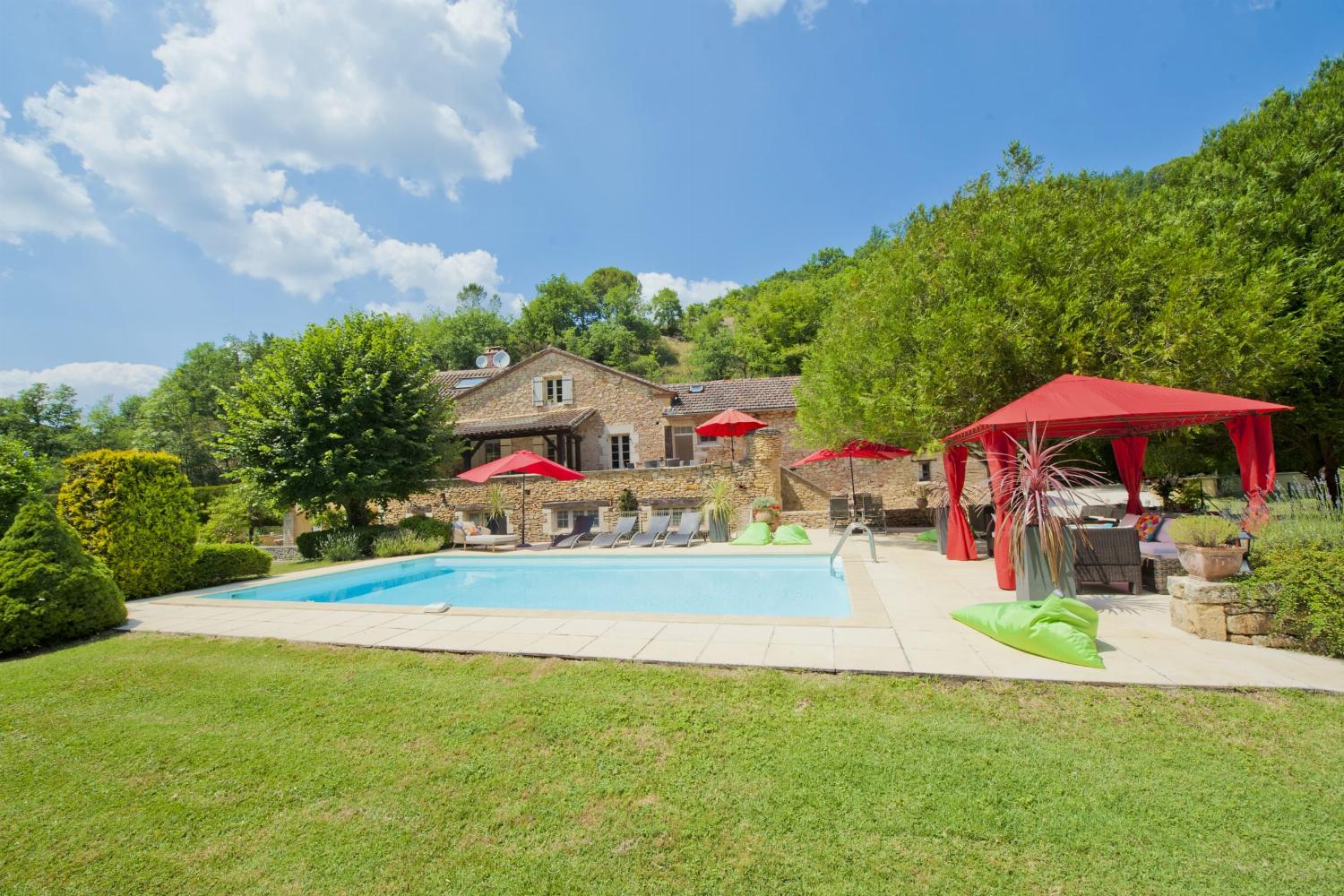 Private heated pool