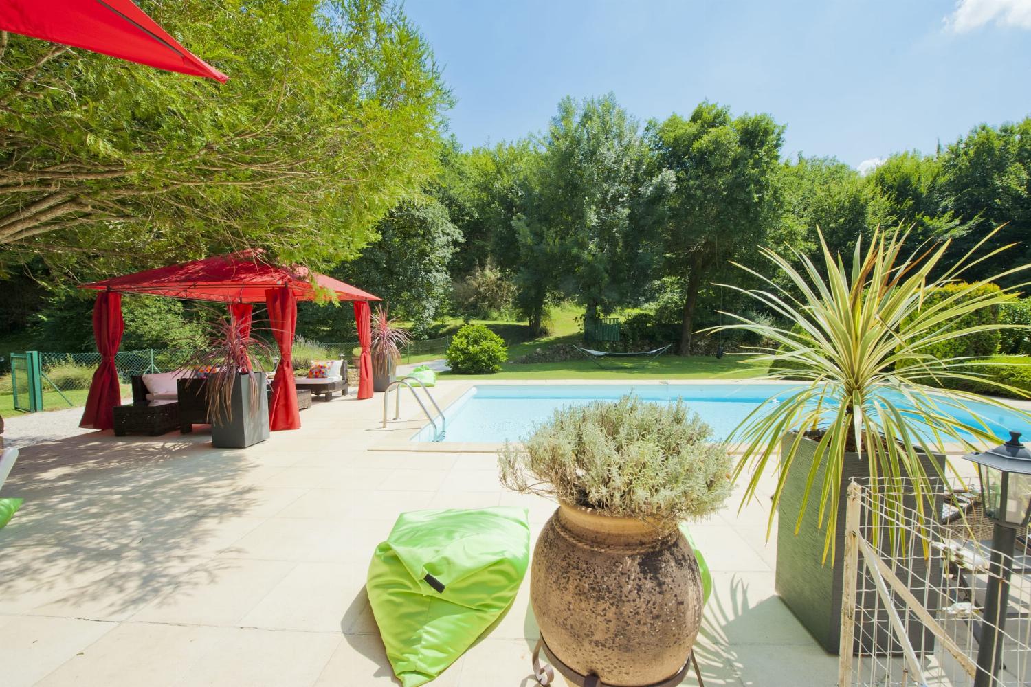Private heated pool